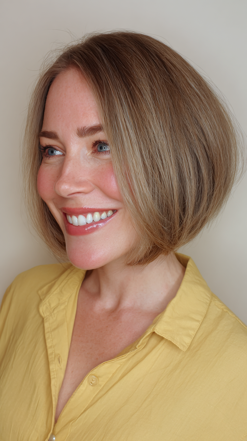 Chic Bob with Subtle Face-Frame Layers