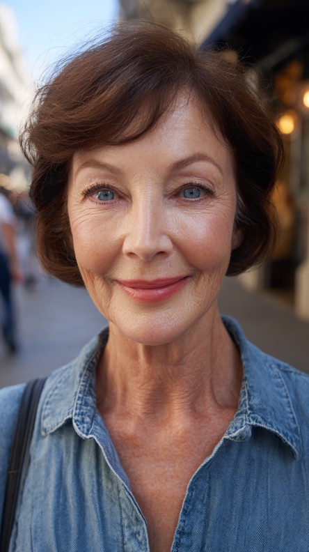 Chic Layered Ear-Length Cut with Soft Waves