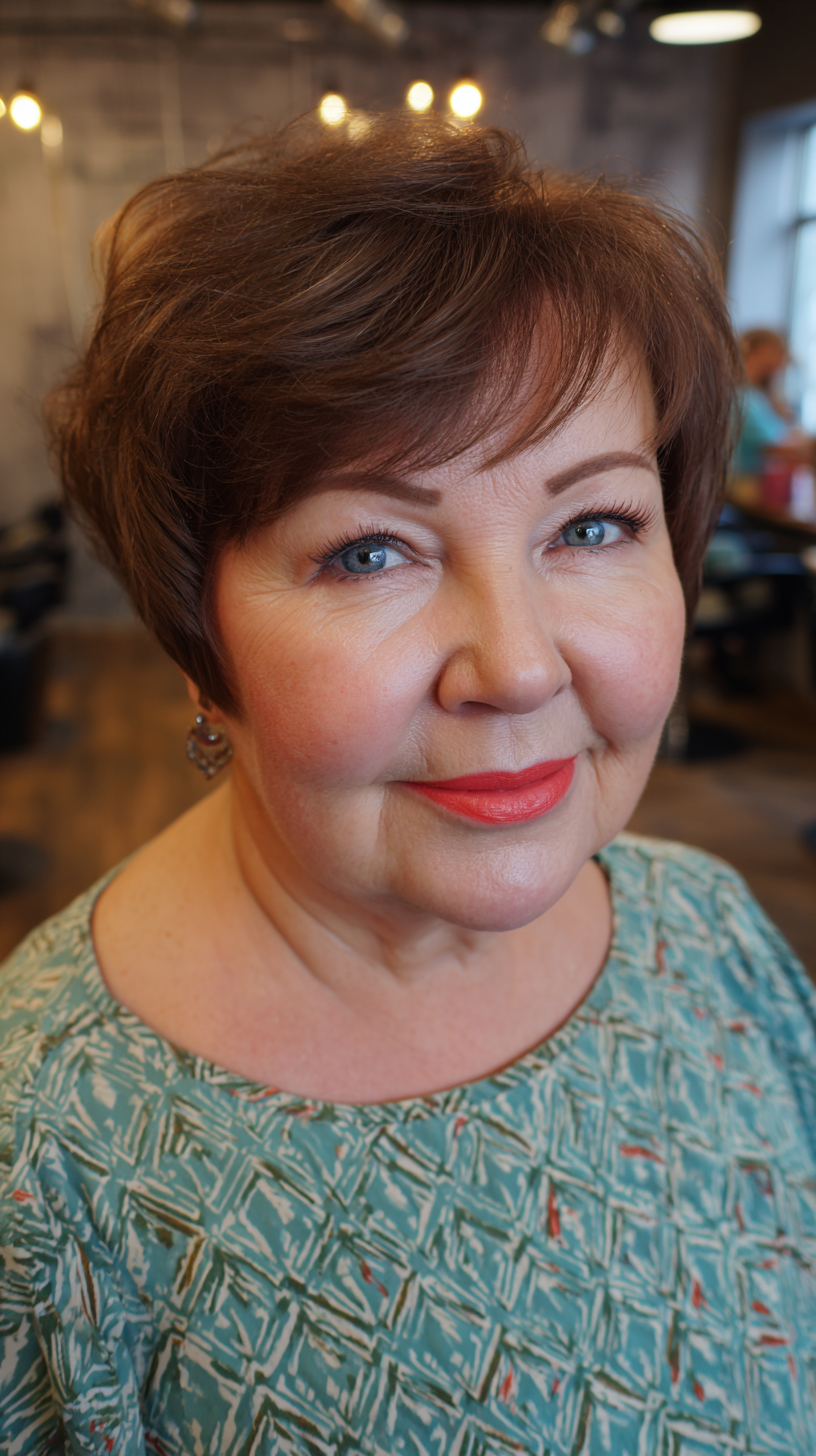 Chic Short Layered Cut with Soft Volume