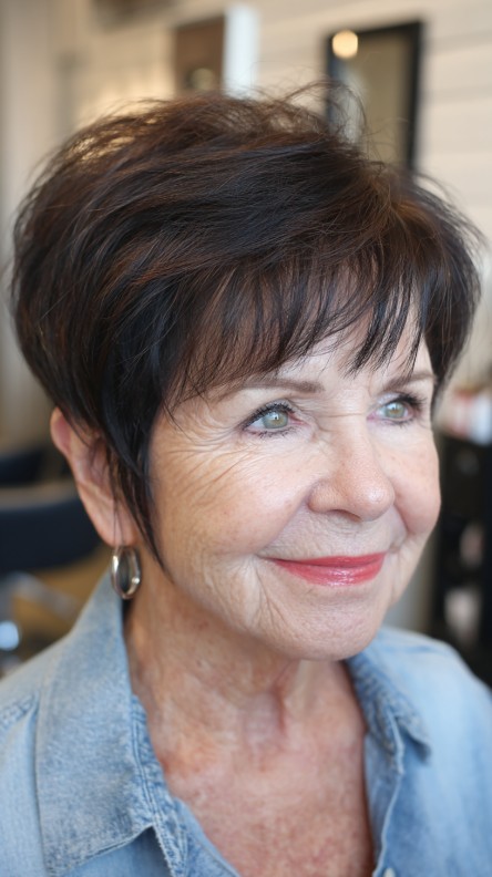 Chic Textured Pixie Cut with Volume
