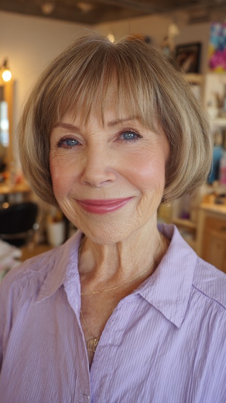 Classic Soft Bob with Rounded Ends