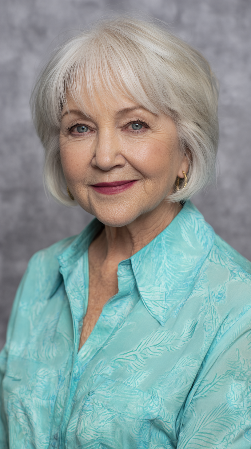 Softly Textured Chin-Length Bob with Face-Framing Layers