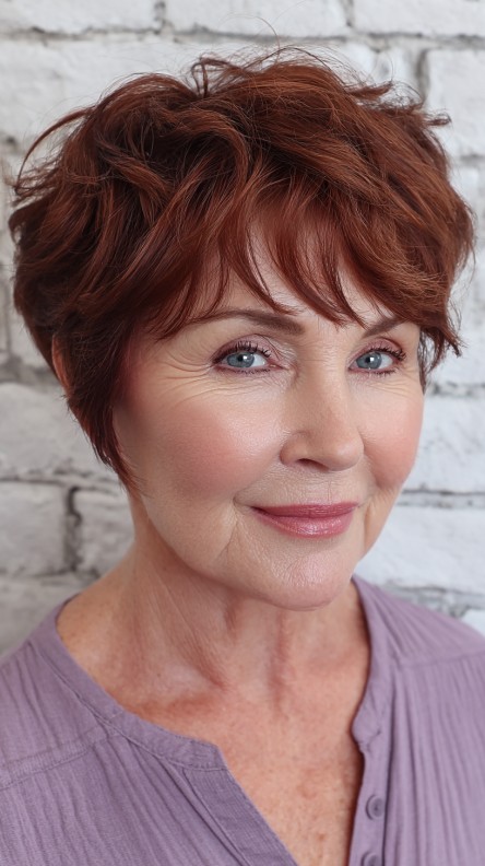 Textured Short Cut with Soft Volume and Subtle Highlights