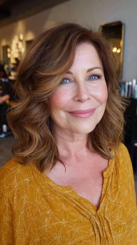 Warm Textured Lob with Effortless Waves