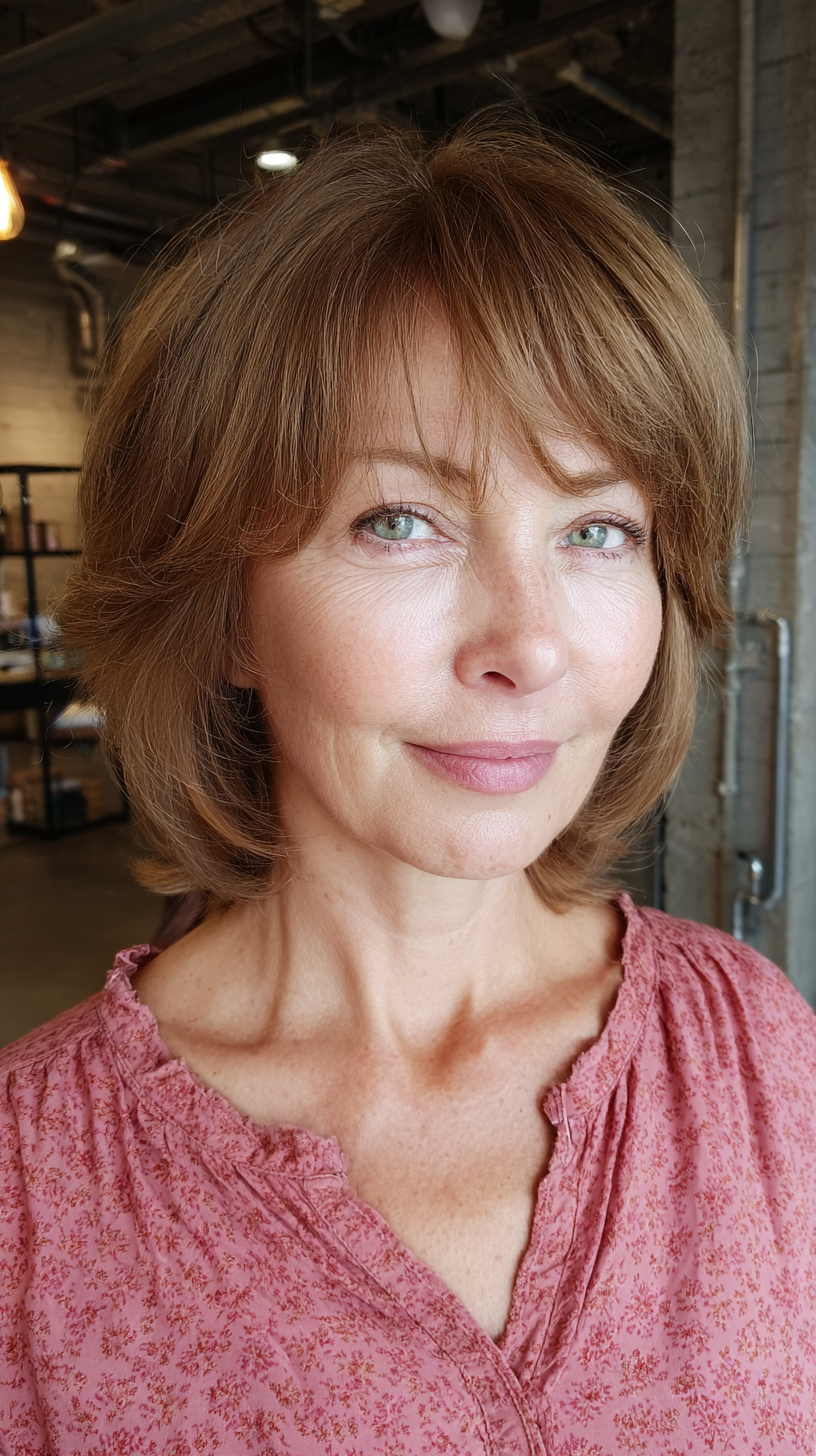 Chic Feathered Cut with Soft Face-Framing Layers