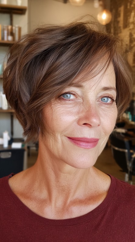 Chic Textured Bob with Subtle Volume