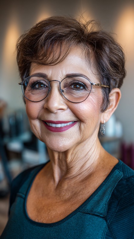 Chic Textured Short Crop with Soft Layers