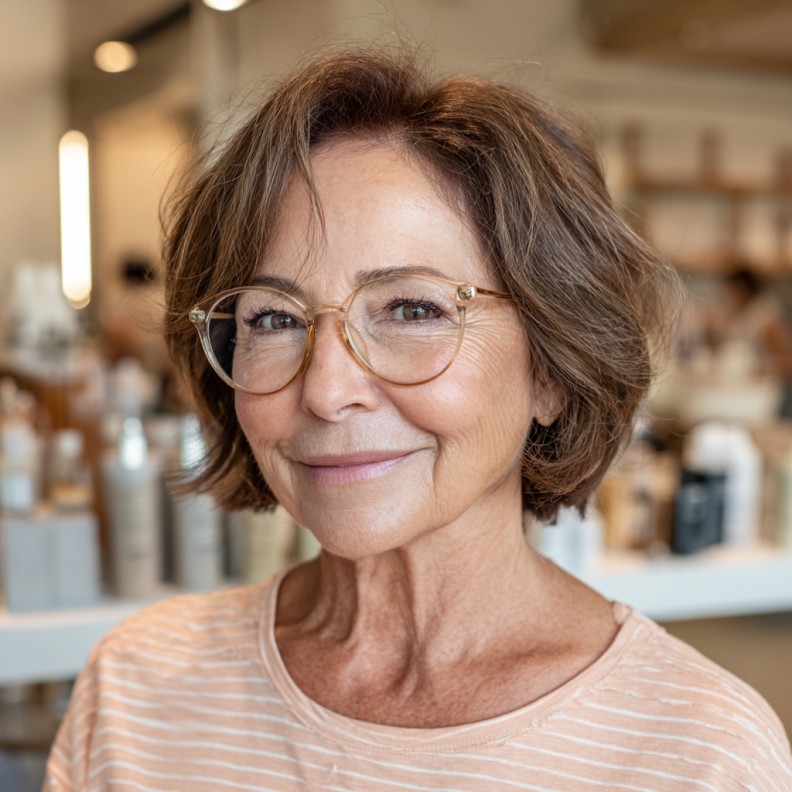 Chic Textured Shoulder-Length Cut with Soft Layers