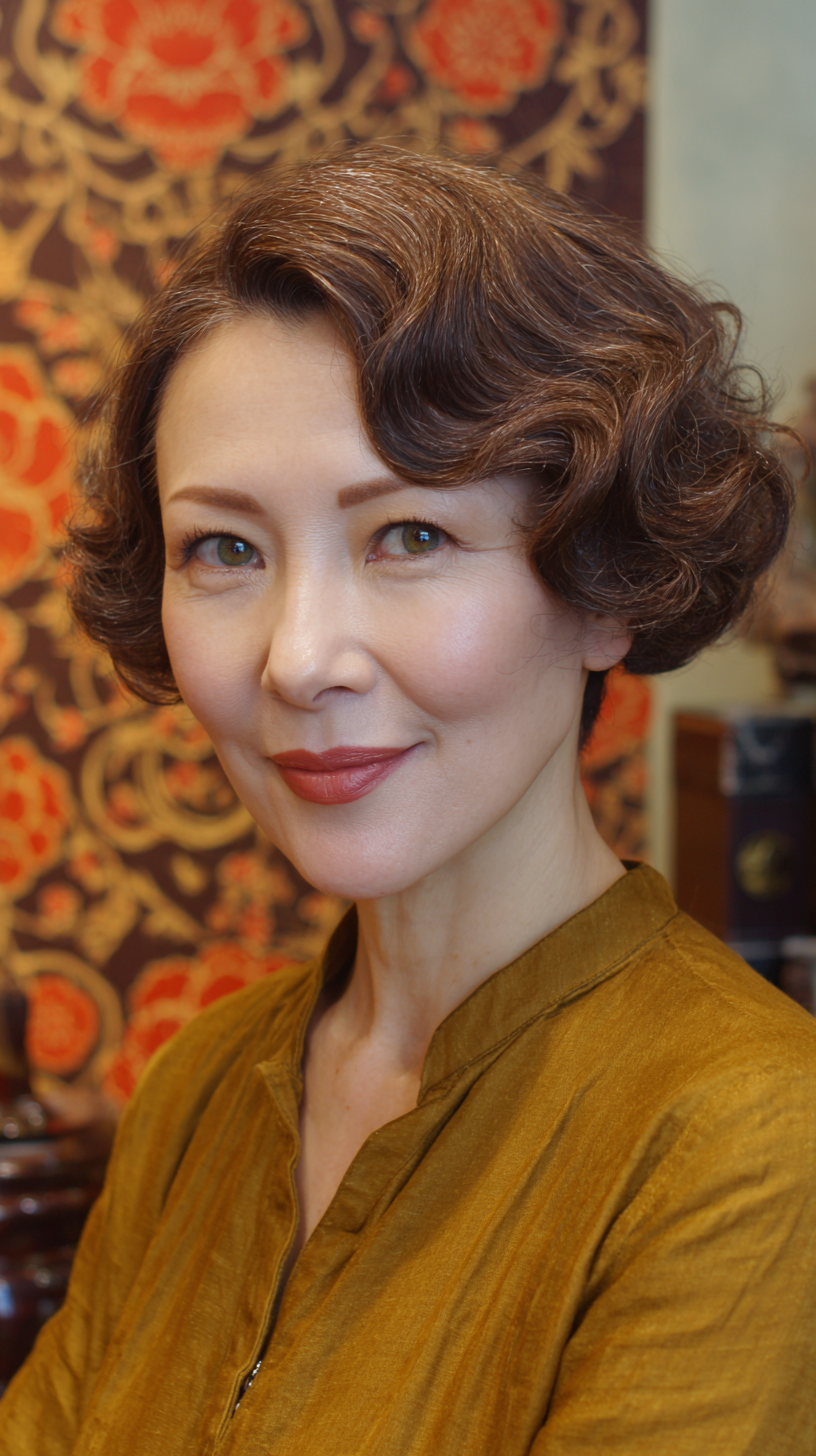 Chic Vintage-Inspired Short Waves