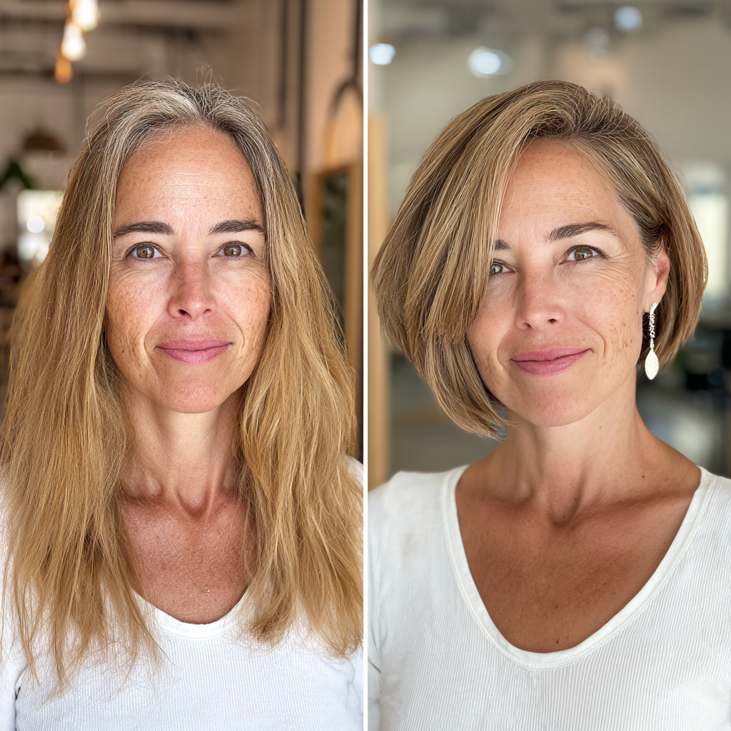 Sleek Graduated Bob with Soft Waves
