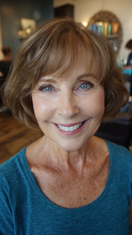 Soft Textured Bob with Gentle Face-Framing Layers