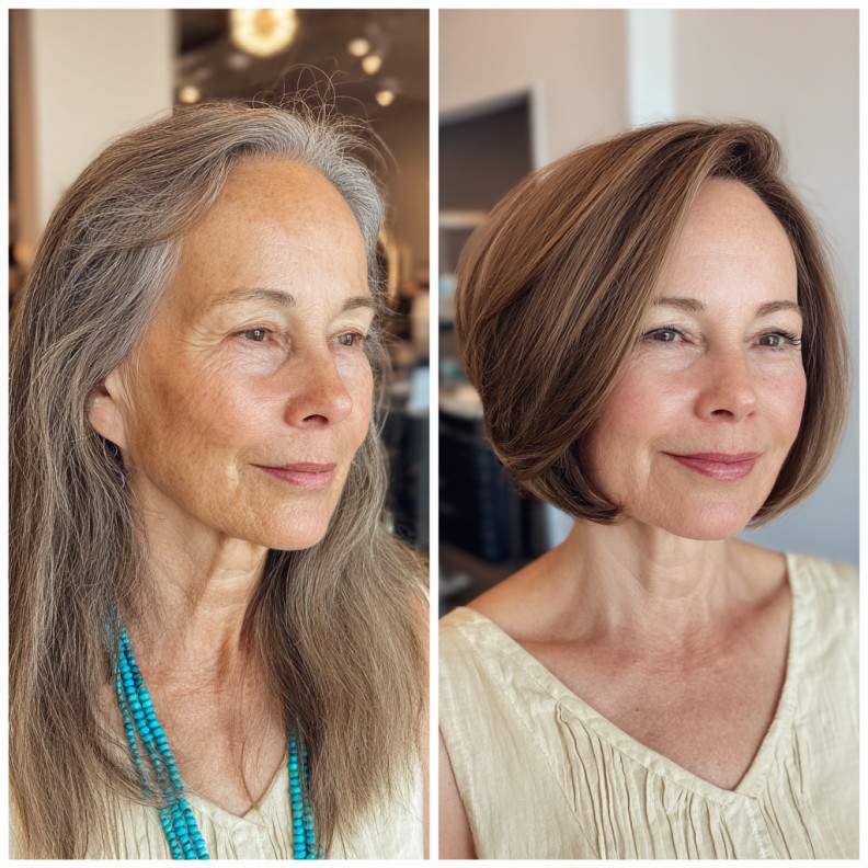 Stylish Textured Inverted Bob with Subtle Layers