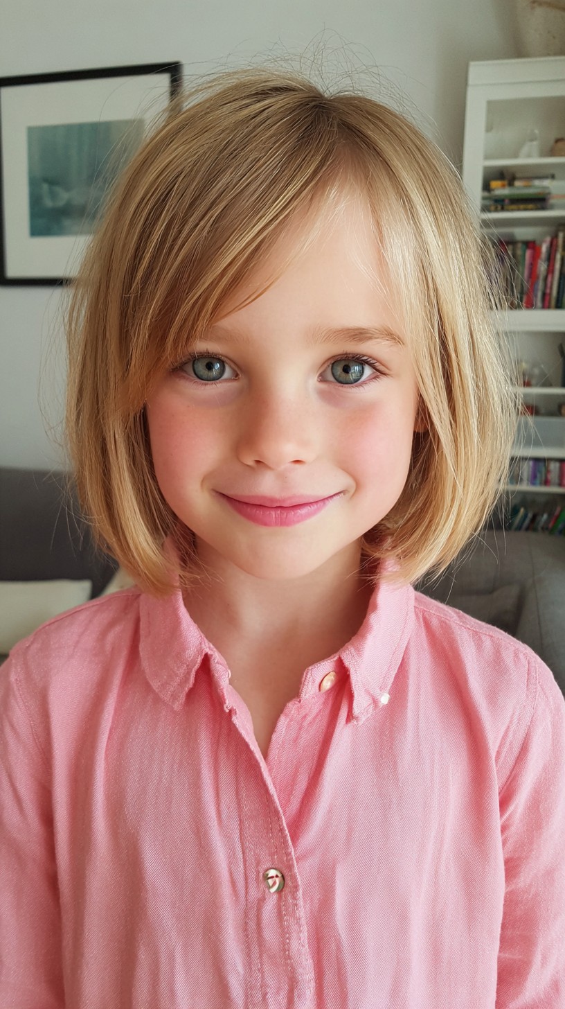 Charming Blunt Bob with Subtle Face-Framing Layers