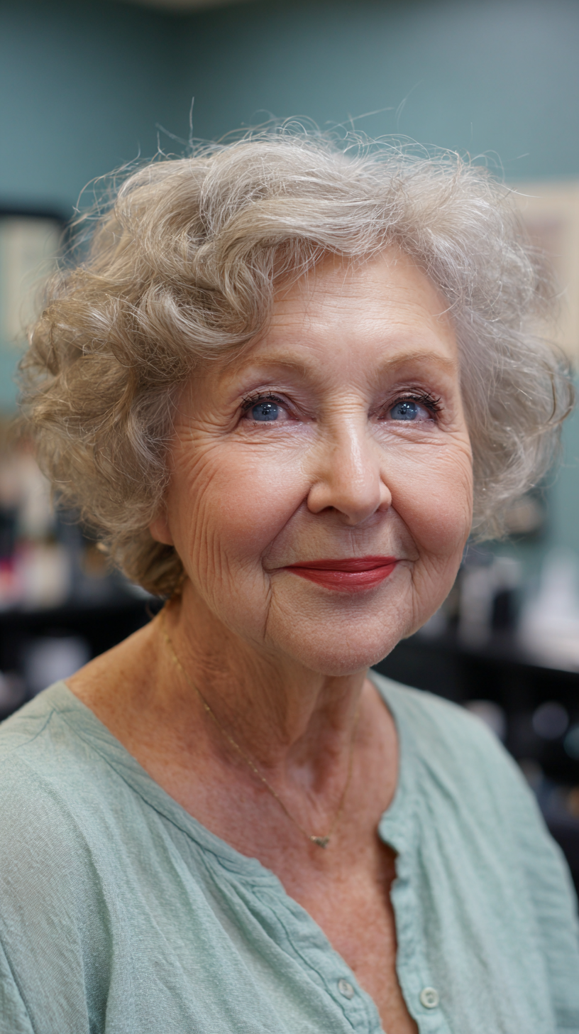 Charming Soft Curly Bob with Natural Volume