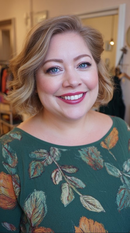 Chic Layered Bob with Soft Waves