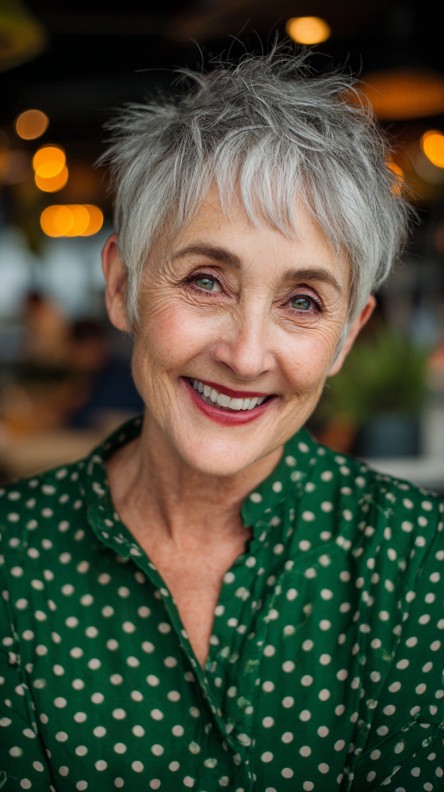 Chic Textured Mini Pixie Cut with Playful Layers