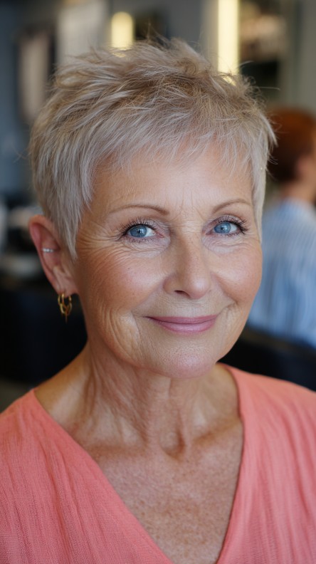 Chic Textured Mini Pixie Cut with Soft Volume