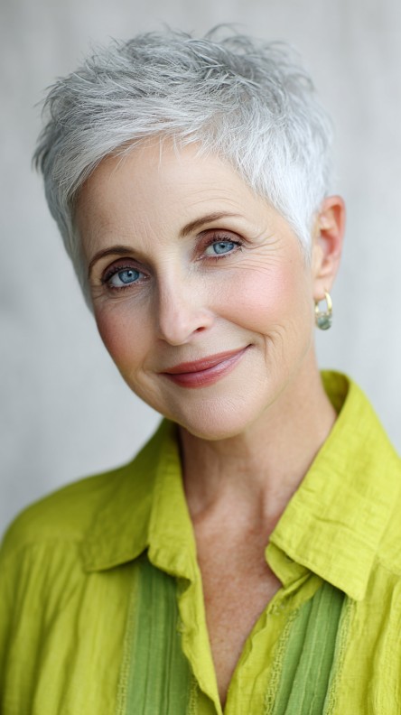 Chic Textured Mini Pixie Cut with Subtle Edge