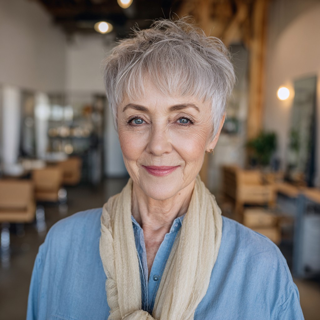Chic Textured Pixie Cut with Soft Volume