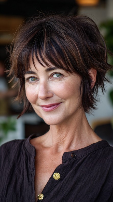 Choppy Textured Bob with Soft Layers