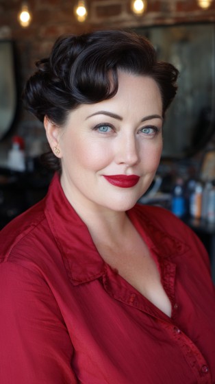 Classic Hollywood-Inspired Vintage Waves