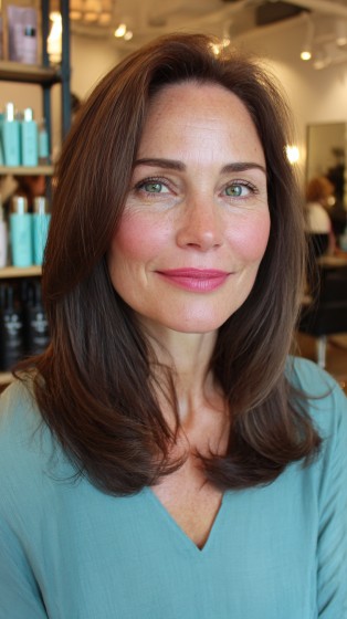 Classic Long Layered Cut with Natural Movement