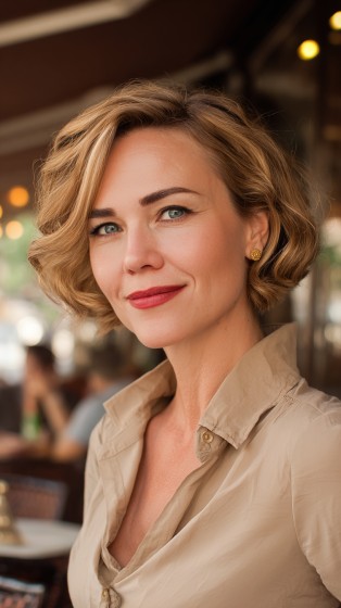 Classic Textured Bob with Soft Waves