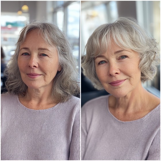 Effortlessly Chic Curly Shaggy Bob