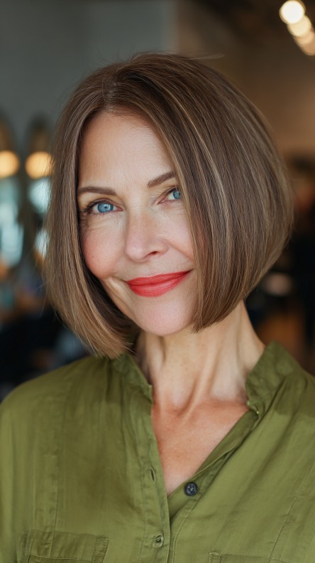 Modern Blunt Bob with Subtle Texturing