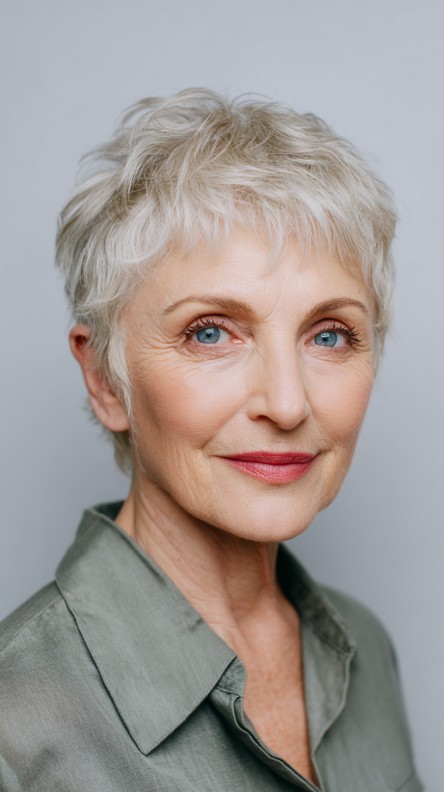 Modern Textured Pixie Cut with Subtle Volume