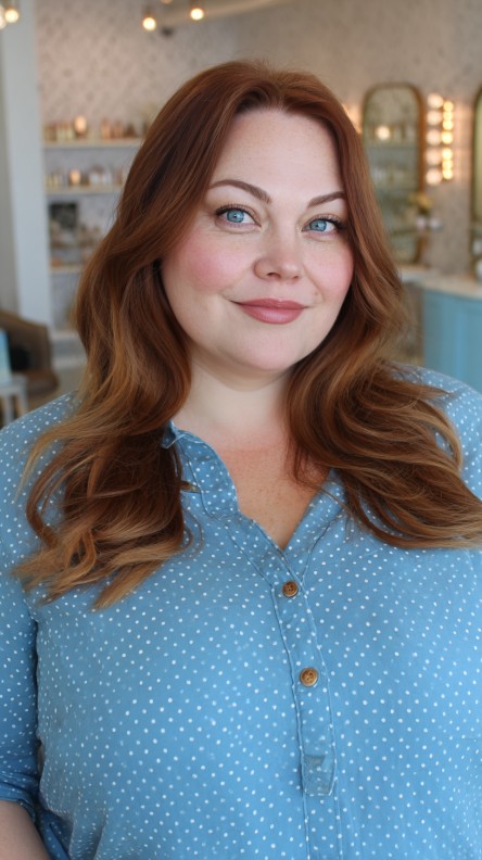 Radiant Long Layers with Subtle Highlights