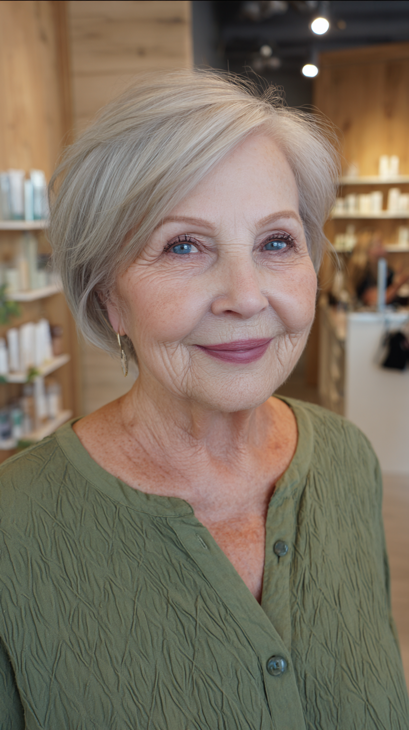 Softly Textured Short Cut with Subtle Volume