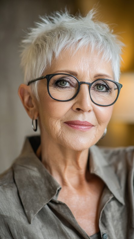 Spiky Textured Mini Pixie Cut with Soft Layers