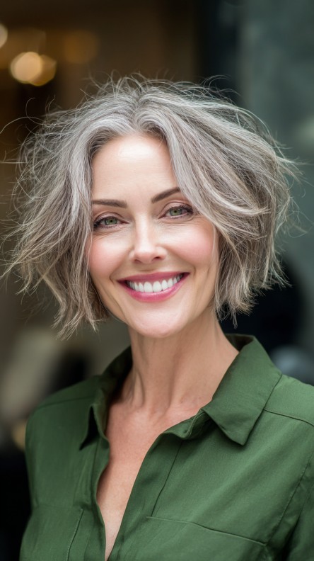 Stylish Textured Bob with Soft Layers