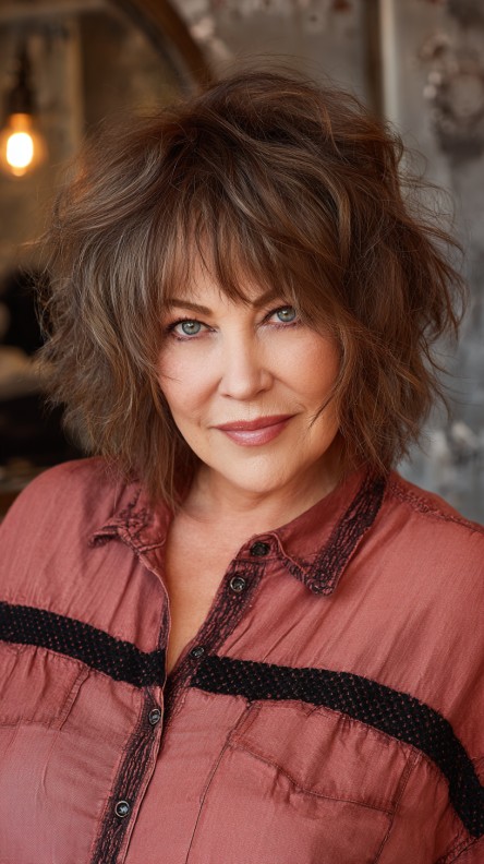 Textured Bob with Soft Volume and Natural Waves