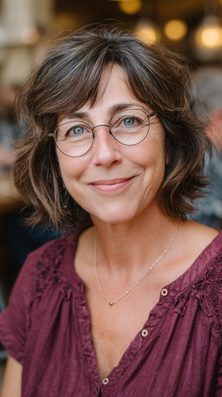 Textured Bob with Soft Waves and Face-Framing Layers