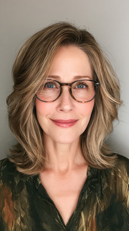 Voluminous Shoulder-Length Cut with Face-Framing Layers