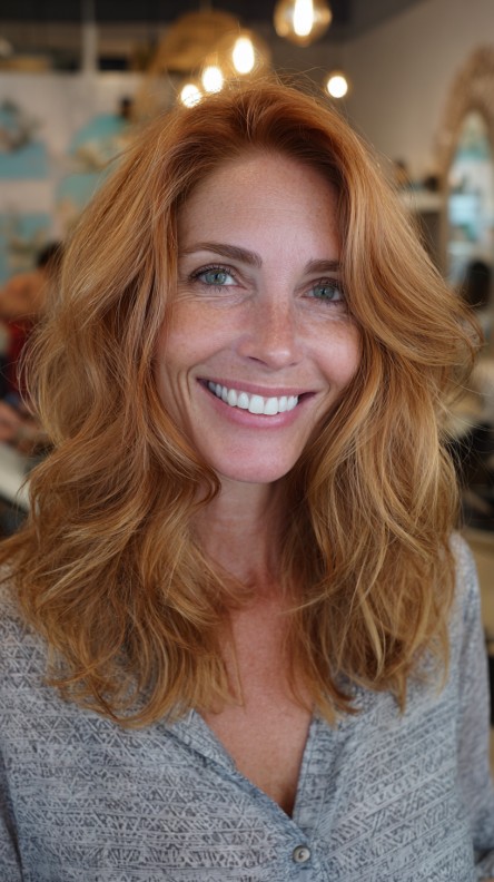 Warm Textured Waves with Lively Depth