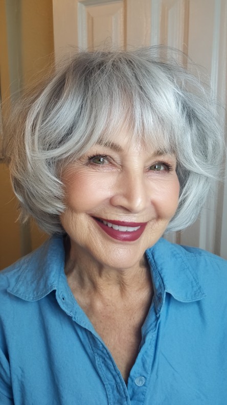 Charming Soft Shattered Bob with Effortless Volume