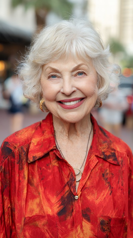 Charming Soft Shattered Bob with Gentle Curls