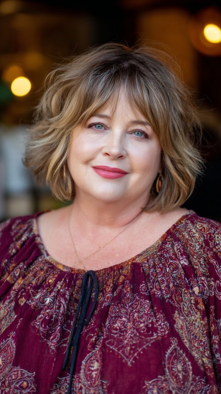 Charming Soft Textured Bob with Gentle Waves