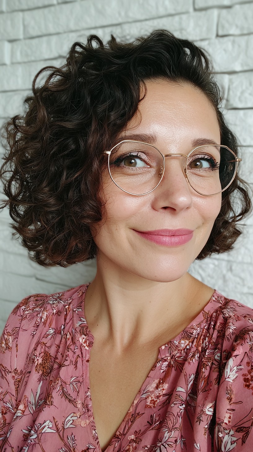 Chic Curly Bob with Defined Curls