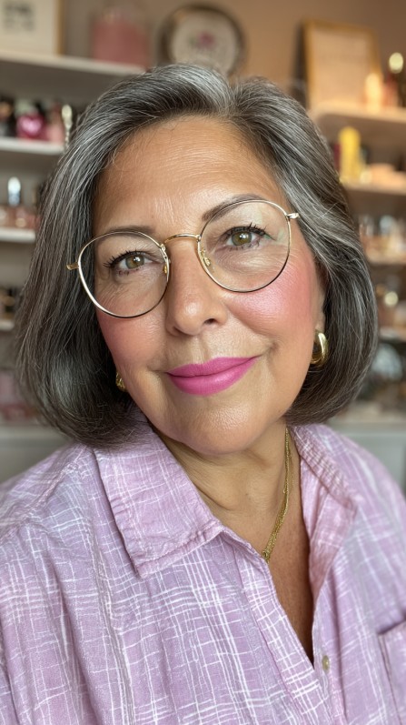Chic Gray Bob with Soft Volume