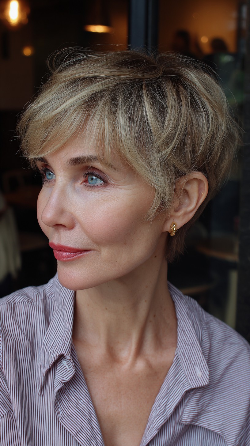 Chic Textured Short Cut with Soft Layers