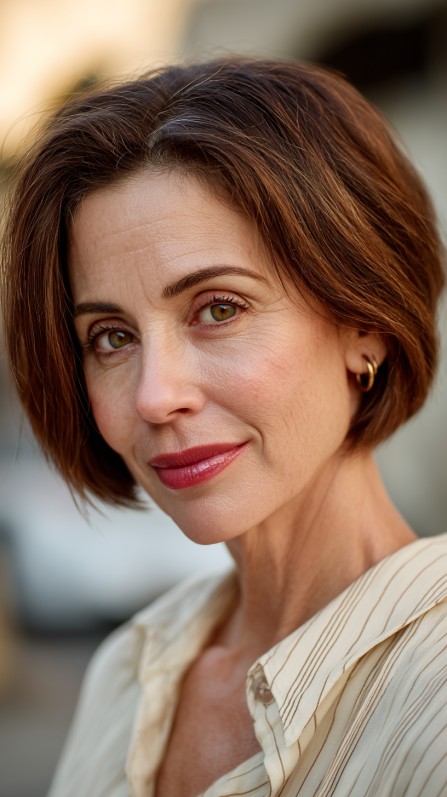 Graceful Textured Bob with Flattering Volume