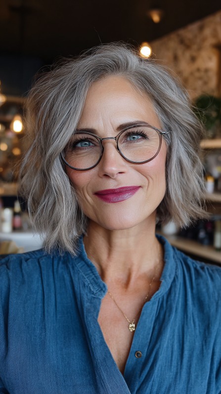 Modern Textured Bob with Soft Waves