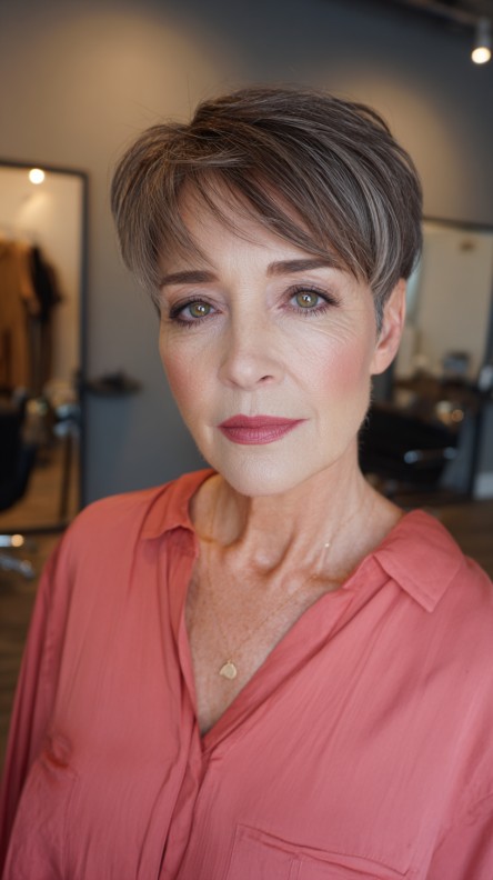 Softly Textured Short Cut with Subtle Layers