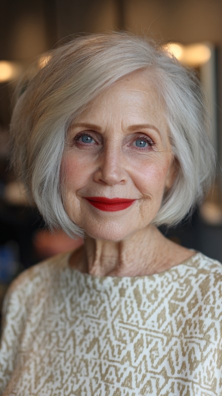 Stylish Soft Shattered Bob with Subtle Volume