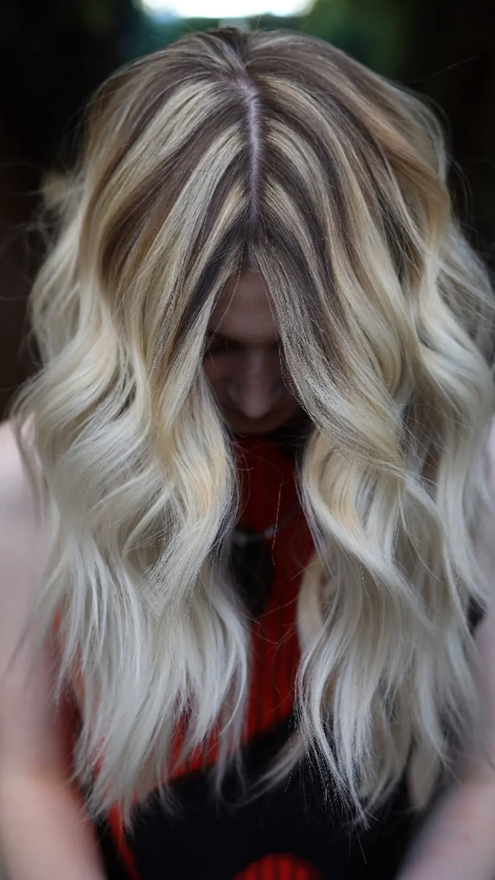 Textured Long Waves with Bold Chunky Highlights