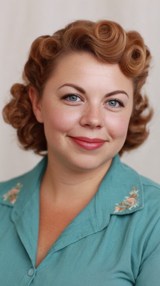 Vintage-Inspired Defined Curls with Soft Volume